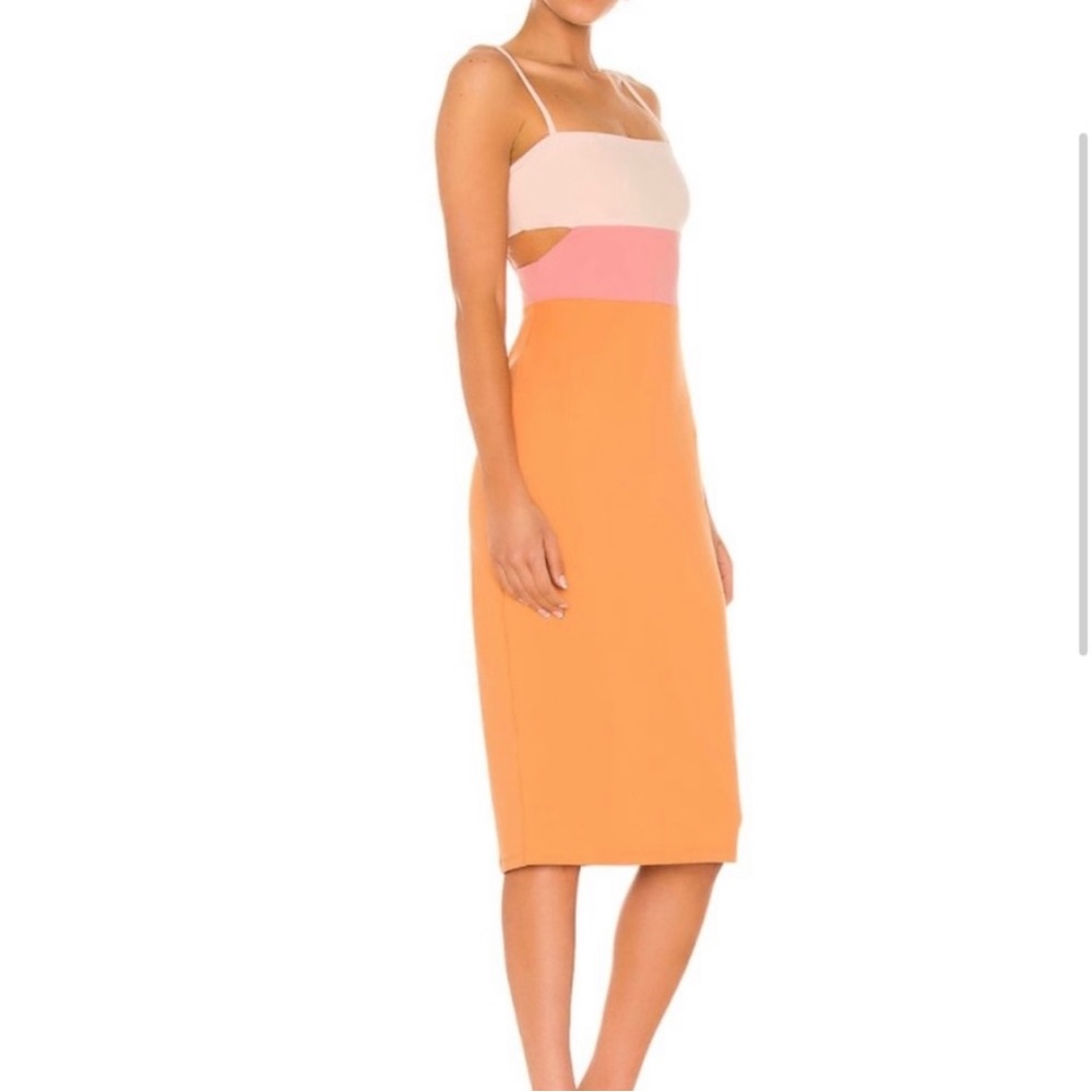 Susana Monaco Colorblock Dress in Creamsicle - New with Tag - Picture 3 of 7